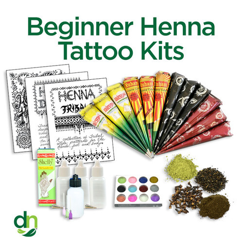 Beginner Henna Tattoo Kits by Henna King.