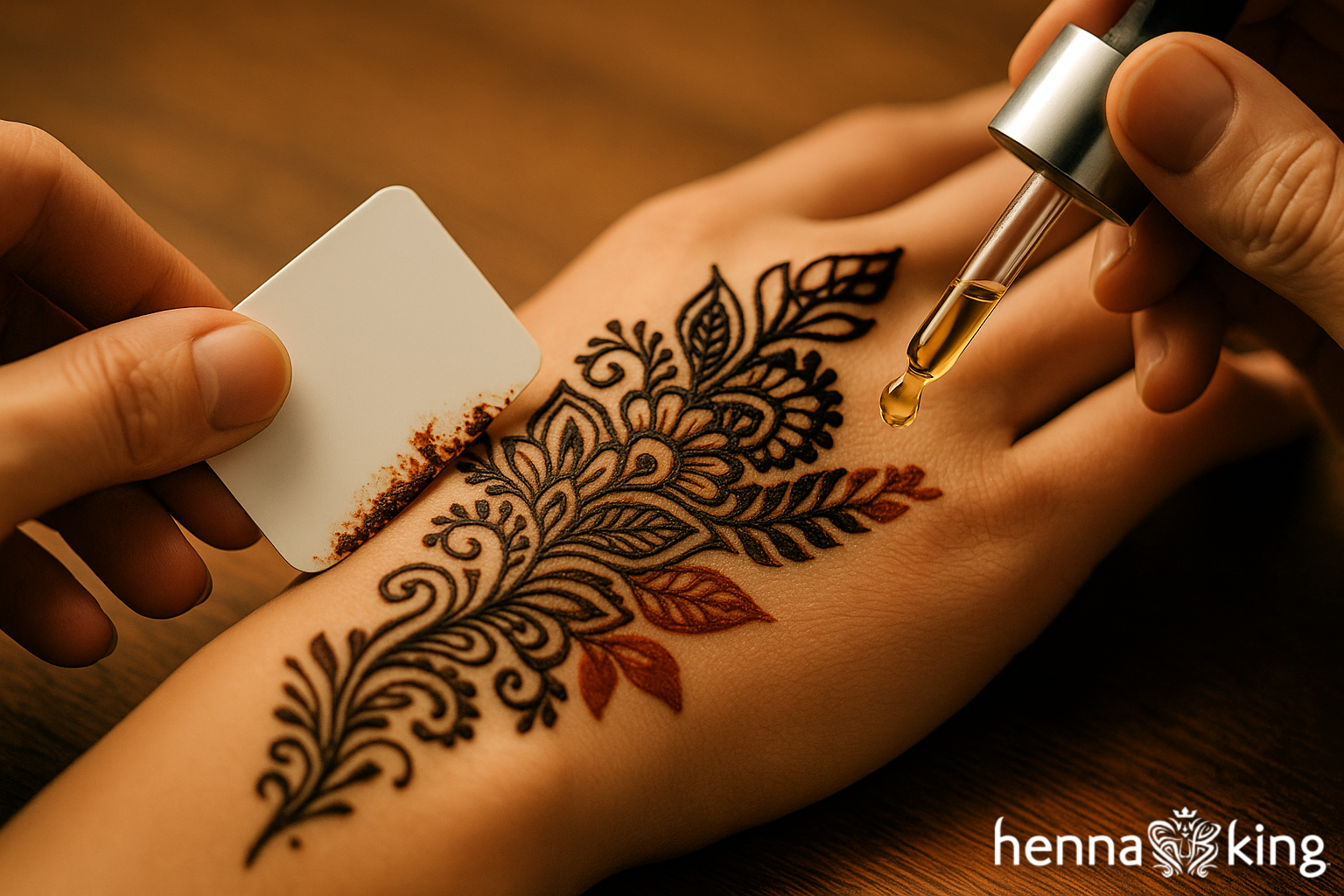 Henna tattoo powder and other ingredients for henna tattoos by Henna King.