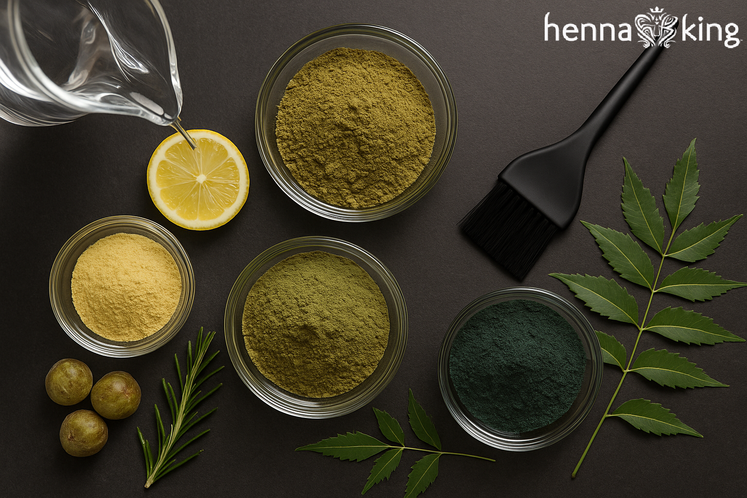 herbal hair treatment powder from Henna King.